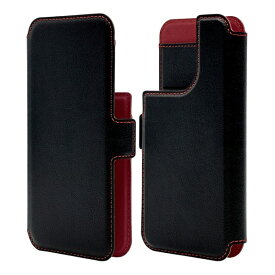 ラスタバナナ｜RastaBanana MagSafe対応 汎用手帳型ケース 6.1-6.3インチ対応 ブラック×レッド RFMB01SMBKR