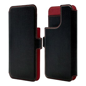 ラスタバナナ｜RastaBanana MagSafe対応 汎用手帳型ケース 6.7-6.9インチ対応 ブラック×レッド RFMB02SMBKR