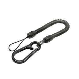ラスタバナナ｜RastaBanana コイルストラップ カラビナ ブラック RCSTC04BK