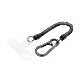 ラスタバナナ｜RastaBanana コイルストラップ カラビナ ストラップホルダータイプ ブラック RCSTCH01BK