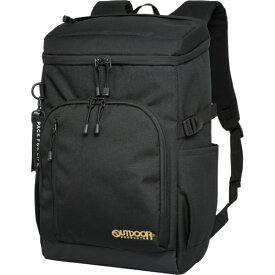 OUTDOOR PRODUCTS｜アウトドアプロダクツ ボックスリュック スクールリュック 通学 通勤 大容量 30L 15.6インチ PC対応 撥水 軽量 ゴールド/ブラック OD-11195-GDBK