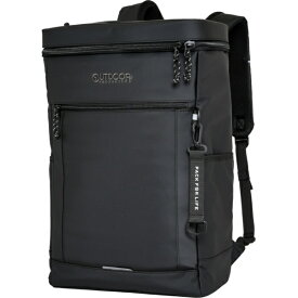 OUTDOOR PRODUCTS｜アウトドアプロダクツ ボックスリュック AGS サスペンションリュック 負担軽減 軽量感 スクールリュック 通学 通勤 大容量 35L 15.6インチ PC対応 撥水 ブラック/ブラック OD-11198-BKBK