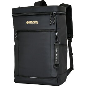 OUTDOOR PRODUCTS｜アウトドアプロダクツ ボックスリュック AGS サスペンションリュック 負担軽減 軽量感 スクールリュック 通学 通勤 大容量 35L 15.6インチ PC対応 撥水 ゴールド/ブラック OD-11198-GDBK