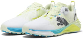 プーマ｜PUMA ゴルフシューズ シャドウキャットニトロ 2.0 ディスク PUMA WHITE×PUMA BLACK×APPLE 31299105 [メンズ /25.5cm]【2026年3月6日発売予定】発売日以降のお届け