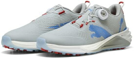 プーマ｜PUMA ゴルフシューズ シャドウキャットニトロ 2.0 ディスク COOL MID GRAY×RACING BLUE 31299104 [メンズ /27.0cm]