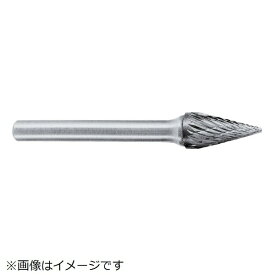 スーパーツール｜SUPER TOOL 超硬バーシャンク径6ミリ（円錐型シングルカット刃径：6.0波長：25　SB5C03S《※画像はイメージです。実際の商品とは異なります》