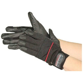 おたふく手袋｜OTAFUKU GLOVE ピーユー・キングプラス　ブラック×レッド　LL　K37BKRELL