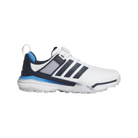 【エントリーで最大全額ポイント還元｜9/11まで】 アディダス｜adidas メンズ ゴルフシューズ アディパワー 26 SL ボア ホワイト×カレッジネイビー×ルシッドレイブルー OOM30 [メンズ /25.0cm /幅:3E]