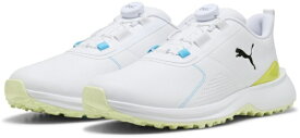 プーマ｜PUMA ゴルフシューズ フュージョングリップ 6 EVO ディスク PUMA WHITE×APPLE SPRITZ×LUX 31321804 [メンズ /27.5cm]【返品交換不可】