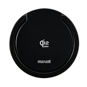 Maxell�b�}�N�Z�� Qi2.2�Ή����C�����X�[�d�� �u���b�N WP-PD31-BK [�p�b�h�^ /Qi2 25W�Ή�]