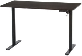 不二貿易｜Fuji Boeki 電動昇降デスク クロイー 幅120×奥行61×高さ73-118cm 高さメモリ機能付き ブラウン×ブラック 72052
