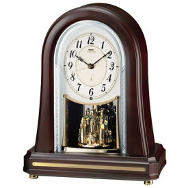 【2026年02月20日発売】 SEIKO｜セイコー 置時計 【セイコー エムブレム】 濃茶 HW205B [電波自動受信機能有]