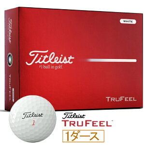 �^�C�g���X�g�bTitleist �S���t�{�[�� TruFeel �g�D���[�t�B�[�� �z���C�g T6036S-J-2 [12���i1�_�[�X�j]