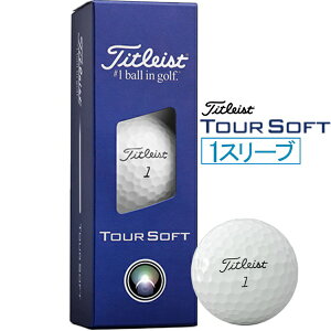 �^�C�g���X�g�bTitleist �S���t�{�[�� Tour Soft �c�A�[�\�t�g �z���C�g T4015S-3PJ [3���i1�X���[�u�j]