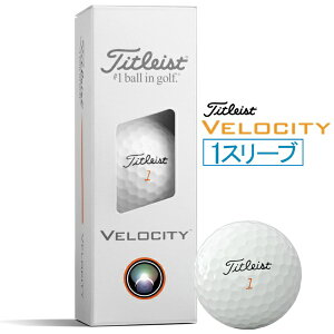 �^�C�g���X�g�bTitleist �S���t�{�[�� Velocity �x���V�e�B �z���C�g T8027S-3PJ [3���i1�X���[�u�j]