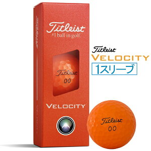 �^�C�g���X�g�bTitleist �S���t�{�[�� Velocity �x���V�e�B �I�����W T8227S-M3PJ [3���i1�X���[�u�j]