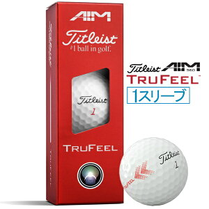 �^�C�g���X�g�bTitleist �S���t�{�[�� TruFeel �g�D���[�t�B�[�� �G�C��360° T6036S-AIM-3PJ2 [3���i1�X���[�u�j]