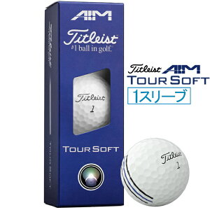 �^�C�g���X�g�bTitleist �S���t�{�[�� Tour Soft �c�A�[�\�t�g �G�C���E�u���[ T4015S-AIMB-3PJ [3���i1�X���[�u�j]