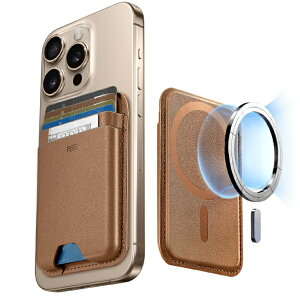 �C�[�G�X�A�[���bESR MagSafe �J�[�h�P�[�X iPhone�Ή� RFID�u���b�L���O�@�\ 5�����[ �L���������u���E�� 2K6380263 - Brown