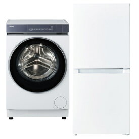 【エントリーで最大2万ポイント当たる｜4/23まで】 ビックカメラ限定セット 一人暮らし家電セット2点（コンパクトドラム：8.0kg、冷蔵庫：121L）［新生活ドラムセット］