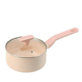 パール金属｜PEARL METAL ローサセラミック加工IH対応ガラス蓋付片手鍋18cm