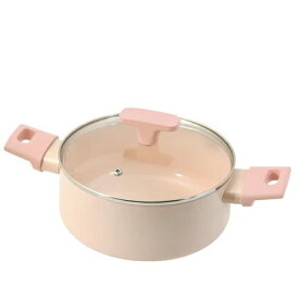 パール金属｜PEARL METAL ローサセラミック加工IH対応ガラス蓋付両手鍋20cm