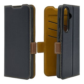 ラスタバナナ｜RastaBanana Galaxy S26 薄型手帳サイドマグネットケース ネイビー×ブラウン 9298GS26BSMNVB