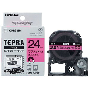 �L���O�W���bKING JIM �}�O�l�b�g�e�[�v TEPRA(�e�v��) PRO�V���[�Y �s���N SJ24P [������ /24mm��]