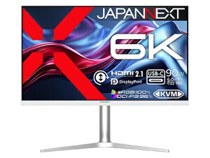 JAPANNEXT�b�W���p���l�N�X�g USB-C�ڑ� PC���j�^�[ �z���C�g JN-X6K [31.5�^ /6K(6016×3384�j /���C�h /60Hz]