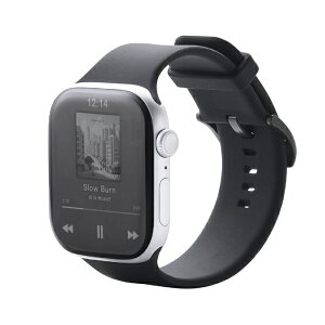 ELECOM�b�G���R�� �A�b�v���E�H�b�` �o���h Apple Watch SE ��3���� / Series 11 [ 42 41 40 38mm ] �V���R�� �x���g TOUGH SLIM �u���b�N �u���b�N AW-25BBDTSBK