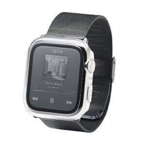 ELECOM�b�G���R�� �A�b�v���E�H�b�` �J�o�[ Apple Watch SE3 / SE2 / SE1 ( ��3 / 2 / 1����) [ 44mm ] �t���J�o�[ �P�[�X �����K���X 10H �ϏՌ�PC�t���[�� �w��h�~ ��U�h�~ �N���A �N���A AW-25DFCGCR