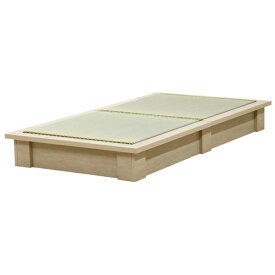 友澤木工 天然い草使用 デザイン畳ベッド 友澤木工 ナチュラル 392-tatami-88-D【キャンセル・返品不可】 【代金引換配送不可】