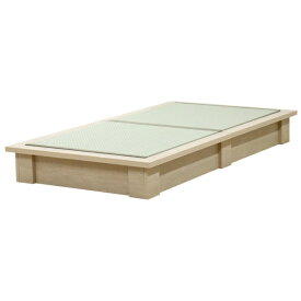 友澤木工 セキスイMIGUSA畳使用 デザイン畳ベッド(MIGUSA) 友澤木工 ナチュラル 392-migusa(GR)-88-D【キャンセル・返品不可】 【代金引換配送不可】