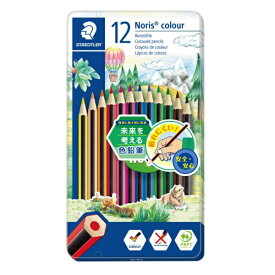 ステッドラー ノリスカラー色鉛筆 メタルケース入り 12色セット 185 M12PB