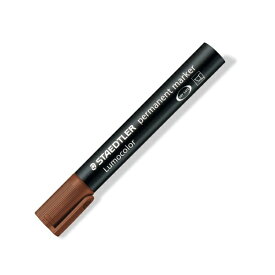 ステッドラー｜STAEDTLER ルモカラー 油性太書きマーカー 斧型 ブラウン 350-7