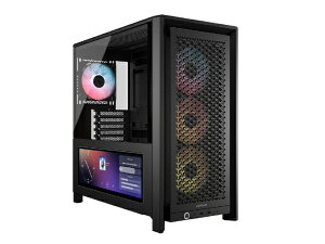 CORSAIR�b�R���Z�A PC�P�[�X [ATX /Micro ATX /Extended ATX /Mini-ITX] FRAME 4000D LCD RS ARGB Premium Black �u���b�N CC-9011326-WW