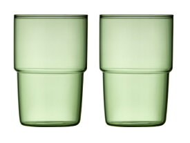 LYNGBY GLAS タンブラー 400ml (2P) TORINO Lyngby Glas (リュンビューグラス) グリーン 30198