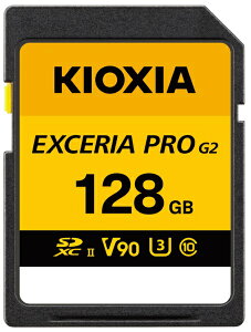 KIOXIA�b�L�I�N�V�A �y�����A�ʁE8K�^��ɂ������߁zSDXC�J�[�h EXCERIA PRO G2�i�G�N�Z���A�v���j KSDXU-B128G [Class10 /64GB] �y��������z���s�z