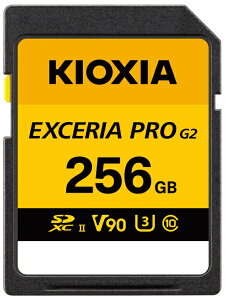 KIOXIA�b�L�I�N�V�A �y�����A�ʁE8K�^��ɂ������߁zSDXC�J�[�h EXCERIA PRO G2�i�G�N�Z���A�v���j KSDXU-B256G [Class10 /256GB] �y��������z���s�z