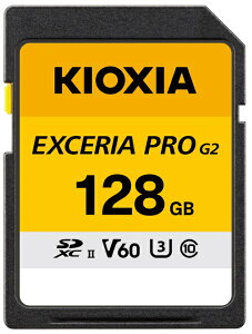 KIOXIA�b�L�I�N�V�A �y�����A�ʁE8K�^��ɂ������߁zSDXC�J�[�h EXCERIA PRO G2�i�G�N�Z���A�v���j KSDHU-B128G [Class10 /128GB] �y��������z���s�z