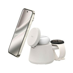 BELKIN UltraCharge Qi2 25W 3-in-1 ���W���[�����[�d�h�b�N �T���h WIZ052dqSA