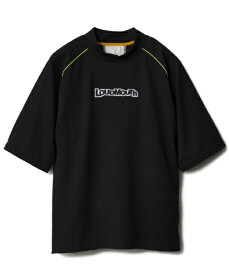 LOUDMOUTH メンズ ワッフルモックネックシャツ ブラック 866610 [メンズ /Lサイズ]【返品交換不可】