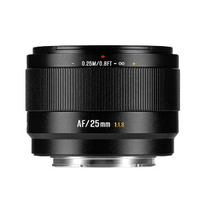 ���H���b7artisans 7Artisans LITE 25mm F1.8 AF APS-C �\�j�[E�}�E���g 7A-25F18AF-E-B