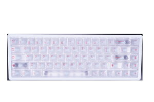 Everglide�b�G�o�[�O���C�h �Q�[�~���O�L�[�{�[�h(���s�b�h�g���K�[�Ή�) AE68 Pro �A���~�P�[�X(�p��z��) �z���C�g EV-AE68A-WH-AL [�L��]