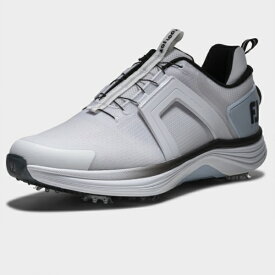 フットジョイ｜FootJoy ゴルフシューズ ハイパーフレックス BOA ホワイト×ブルー 55490 W095 [メンズ /27.5cm /幅:Wide(3E相当)]【返品交換不可】