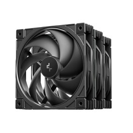 DEEPCOOL｜ディープクール ケースファンx3 [120mm /2500RPM] FD12 V2 3IN1 ブラック R-FD12V2-BKNPN3-G