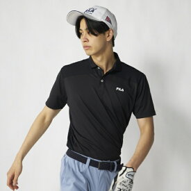 フィラゴルフ｜FILA GOLF メンズ 半袖シャツ ブラック 746621 [メンズ /Lサイズ]【返品交換不可】