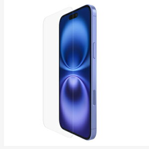 BELKIN�b�x���L�� ScreenForce iPhone 16 Plus/15 Plus/14 Pro Max�p InvisiGlass ���˖h�~�X�N���[���v���e�N�^�[ OVA260QC