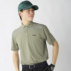 フィラゴルフ｜FILA GOLF メンズ 半袖シャツ ライトカーキ 746621 [メンズ /Mサイズ]【返品交換不可】