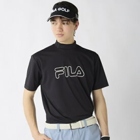 フィラゴルフ｜FILA GOLF メンズ 半袖モックネックシャツ ブラック 746622 [メンズ /Mサイズ]【返品交換不可】